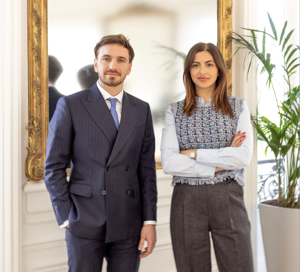 Tanguy Chevallier et Dalia Hariate, sur la photographie de la publication Rivaria Capital.